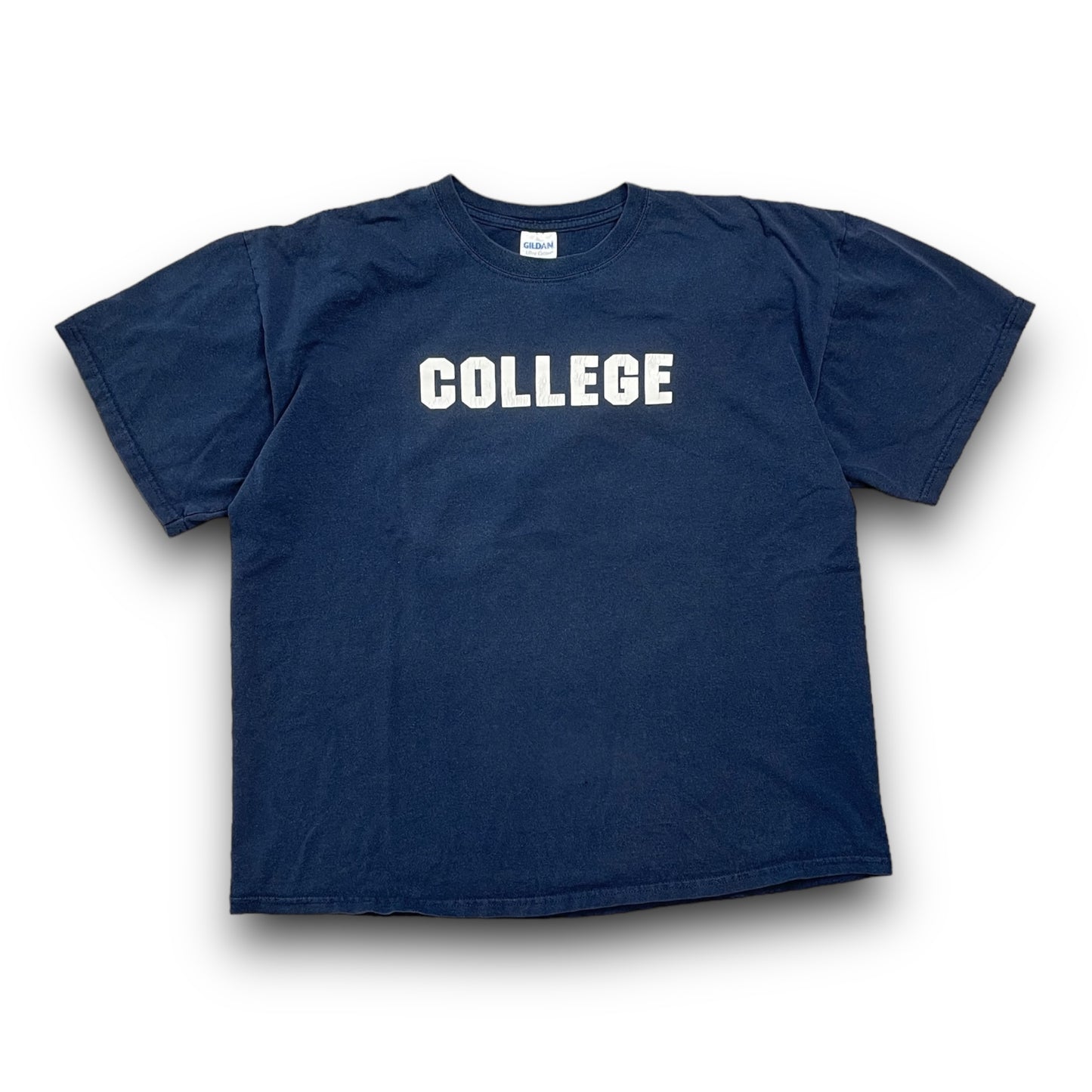 Y2K College Spellout Shirt - XL