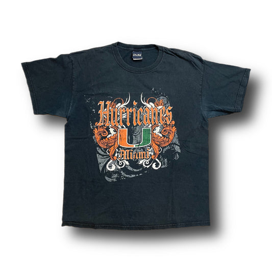 Y2K Miami Hurricanes “Biker” Shirt - L