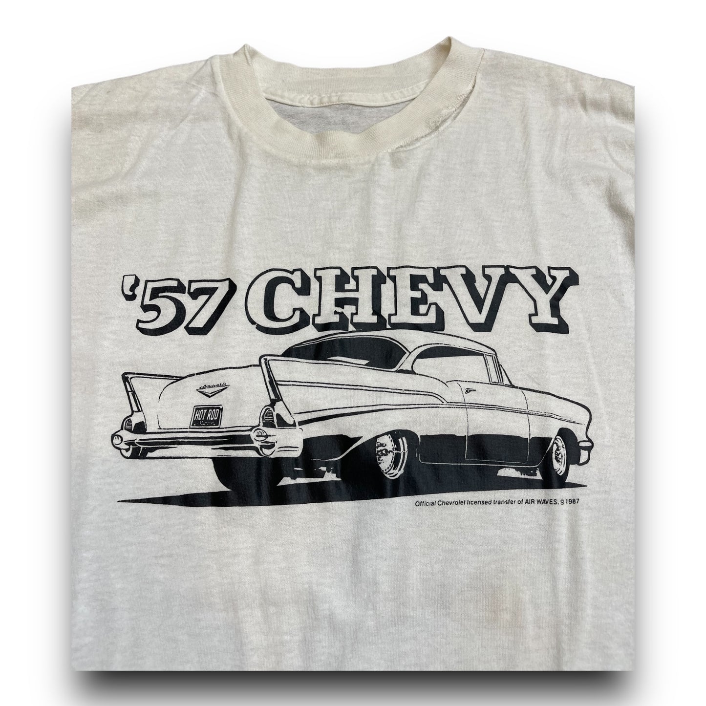 1987 Vintage `57 Chevy Shirt *Minor Flaw Check Photos*  - L