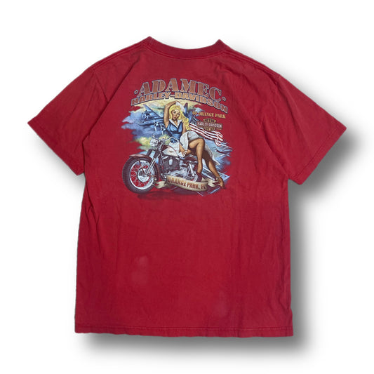 Vtg Harley Davidson Orange Park Shirt - L