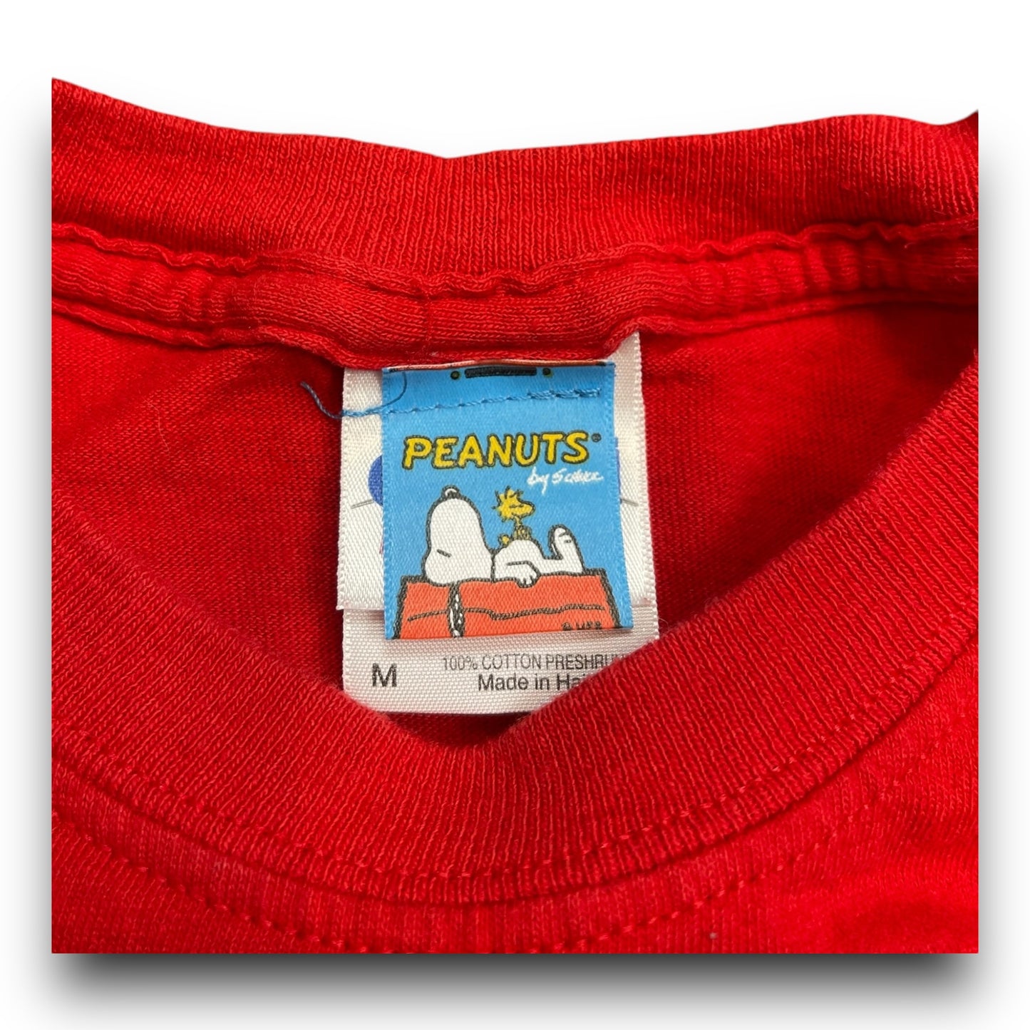 Vintage Snoopy & Snowman Christmas Shirt - M