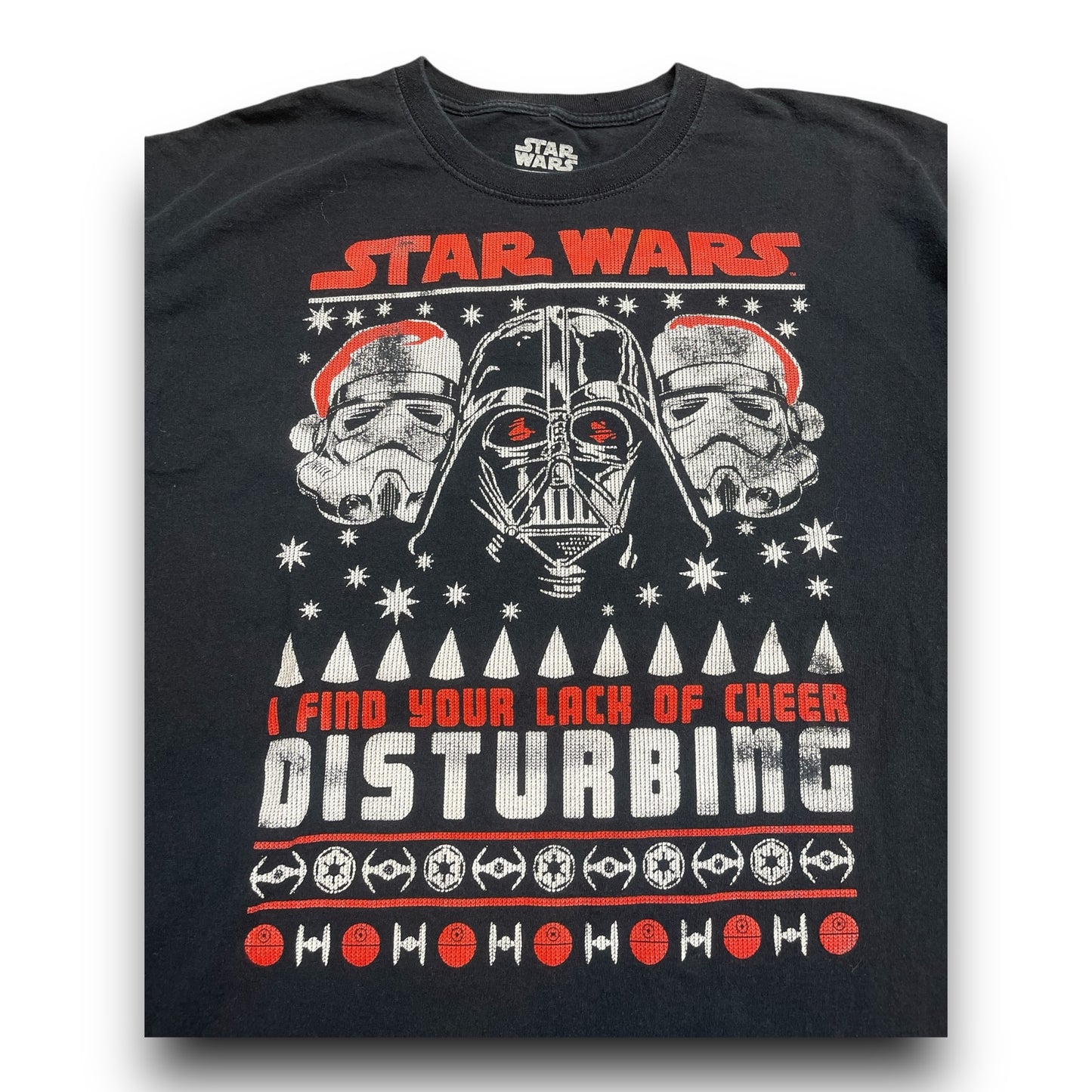 Modern Star Wars Christmas Shirt - L