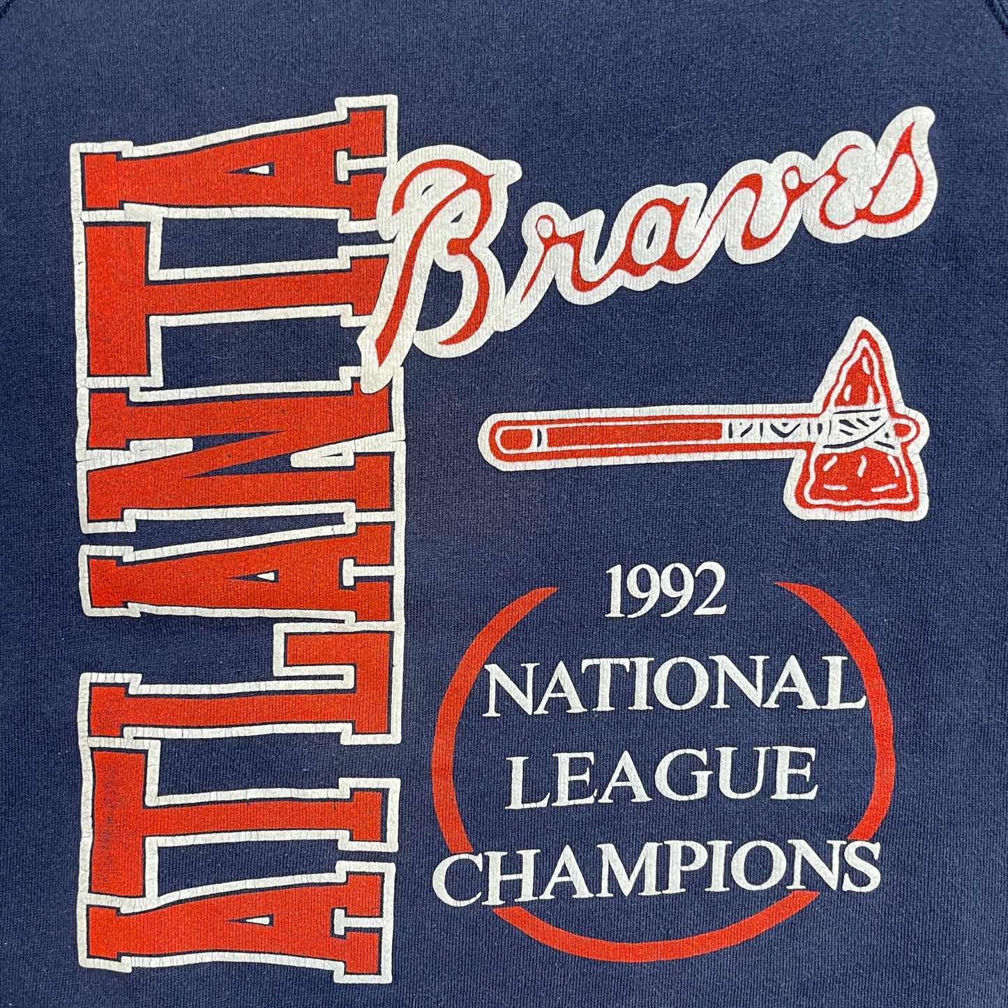 Vintage 1992 Atlanta Braves Crewneck - XL