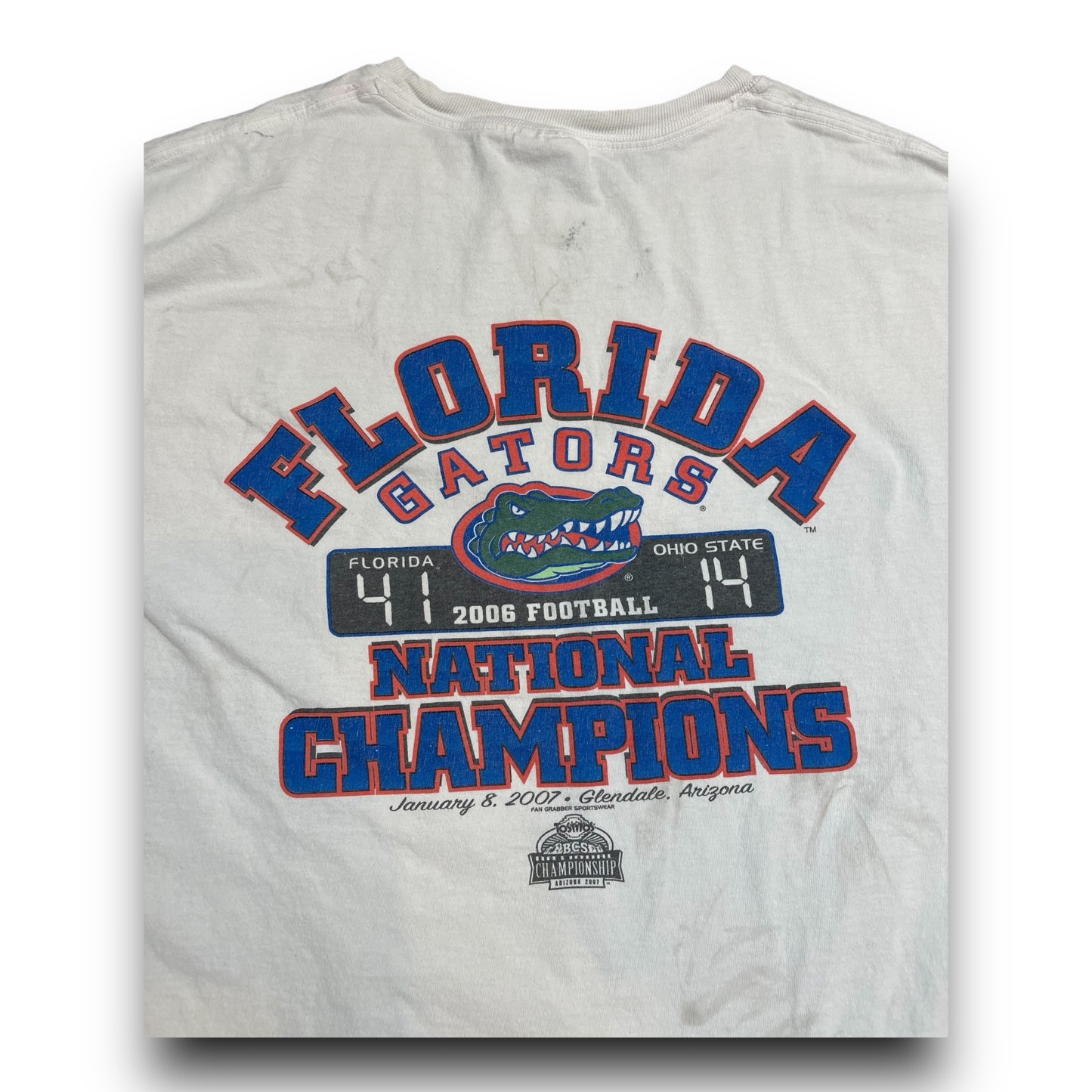 2006 Thrashed Florida Gators (UF) National Champs Shirt - XL