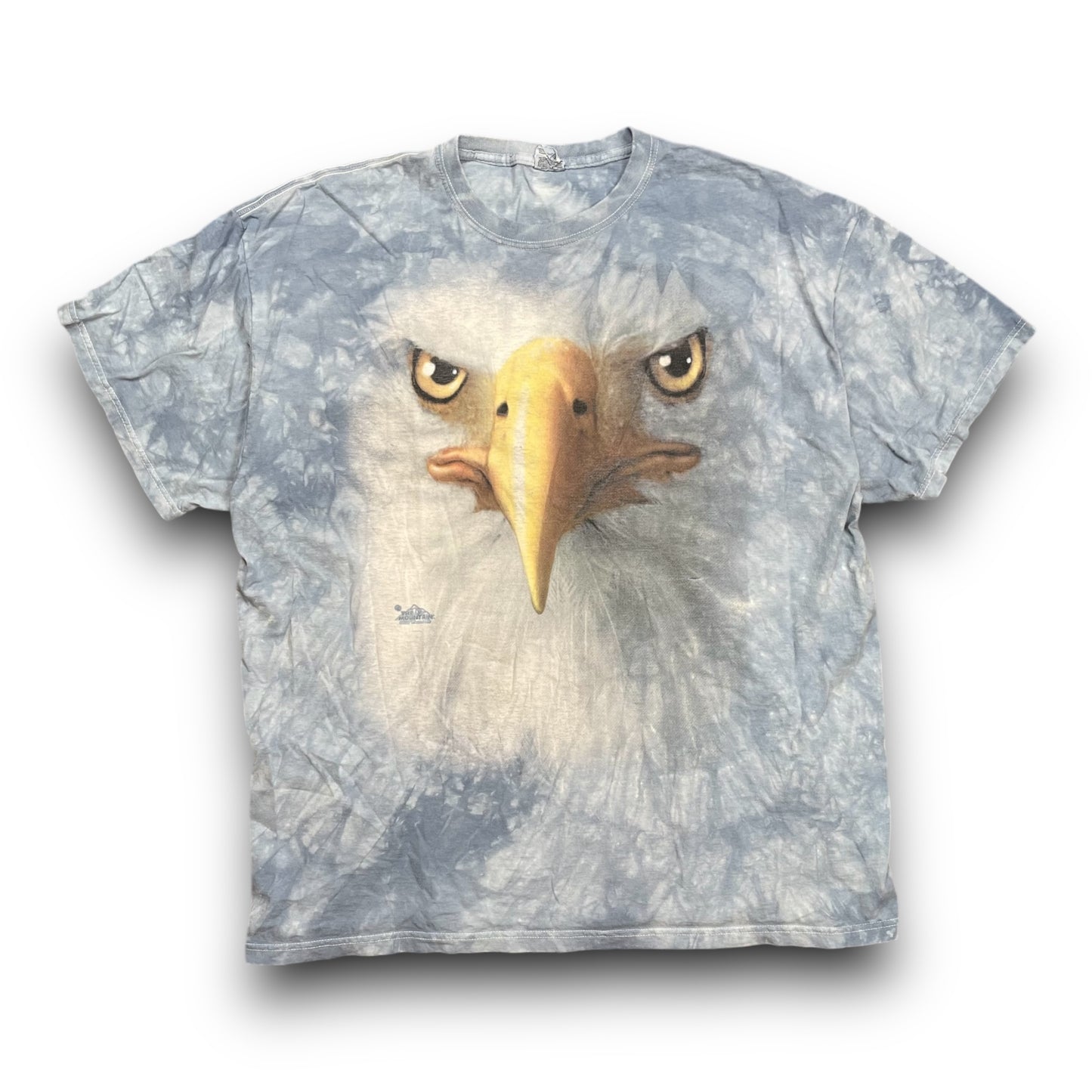 Y2K Eagle Face Print Shirt - XL