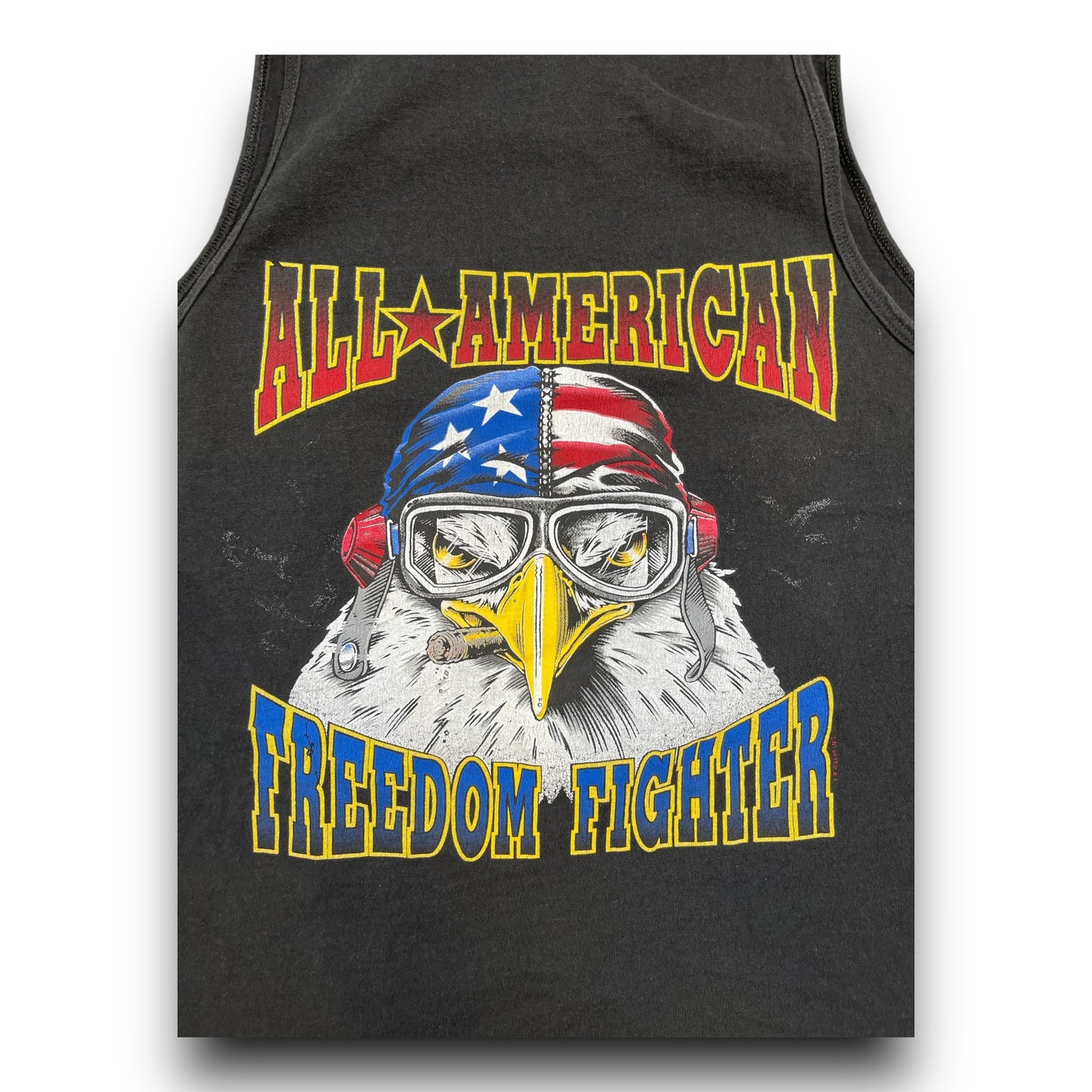 Vintage All American Freedom Fighter Tank Top - L