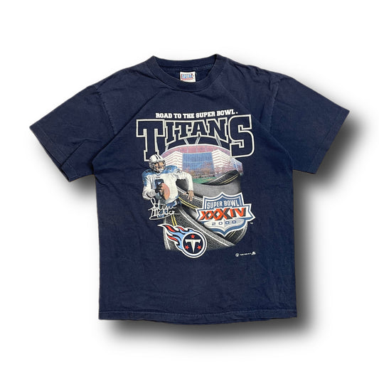 1999 Vintage Super Bowl Tennessee Titans NFL Shirt - L