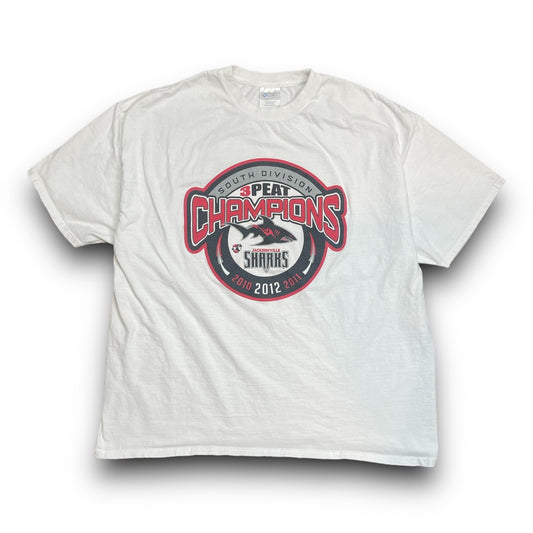 2012 Jacksonville Sharks 3-Peat Champions Shirt - XL/XXL