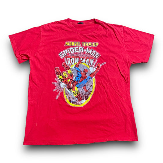 Y2K Spider-Man + Iron Man Marvel Shirt - L/XL