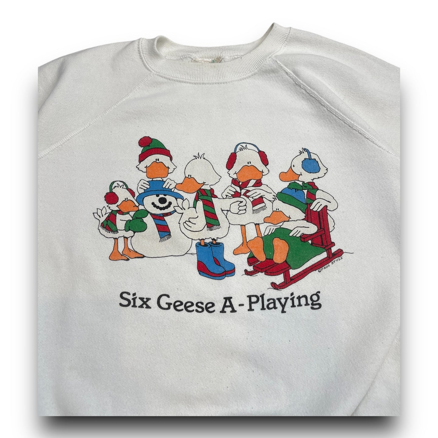 Vintage 90’s “Six Geese A-Playing” Crewneck - L/XL